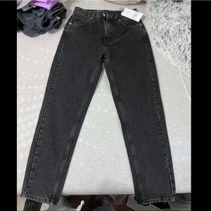 Zara classic mom hi-rise ankle length denim jeans